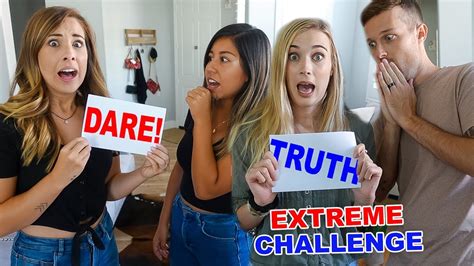 just the tip truth or dare with my stepsister|Playing Dare Game with My Cute Step Sister .